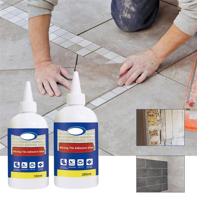 100/260ml Tile Glue Strong Adhesive Tile Gap Repair Agent Waterproof Crack  Filling Bathtub Mending Glue Home Bathroom Caulk - AliExpress